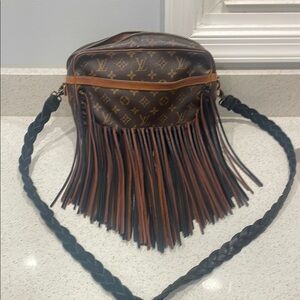 Louis Vuitton Brown Fringe Crossbody Bag